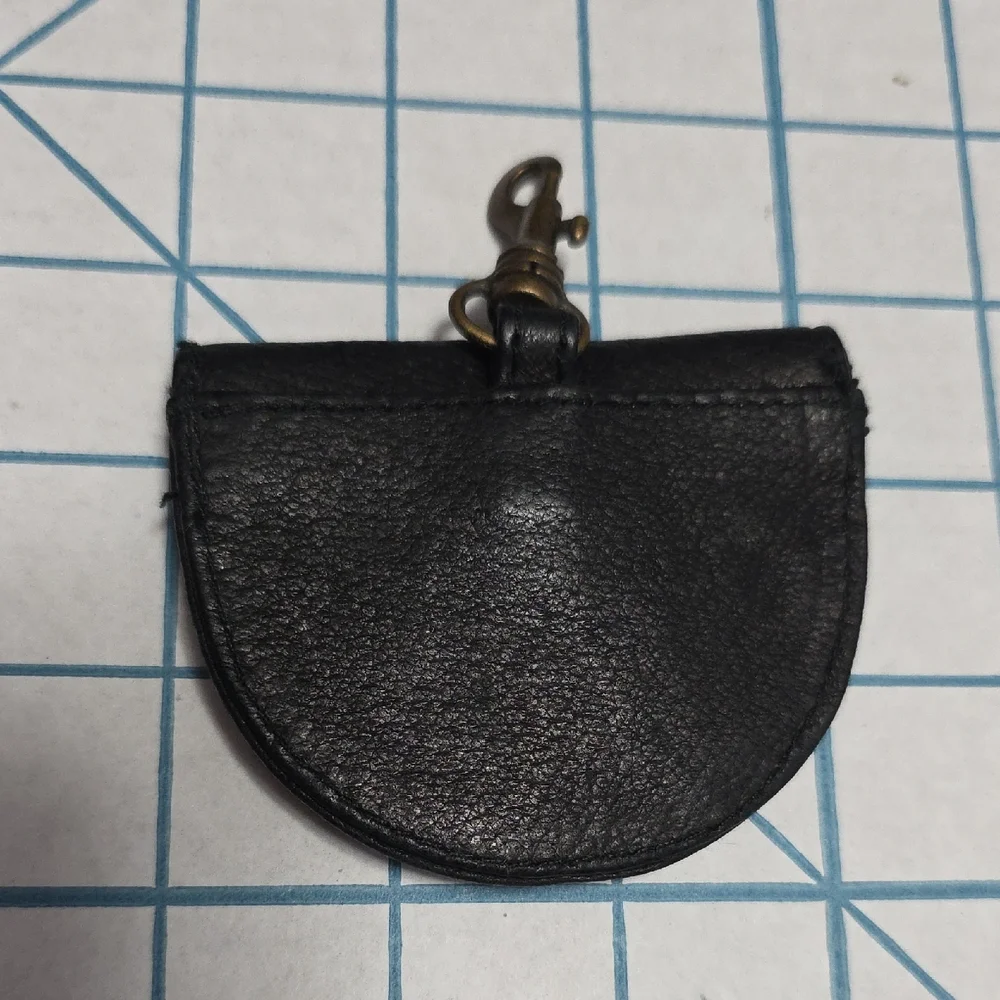 Black Key & Card Holder Men Change Handy Pocket Wallet W/Clip‎